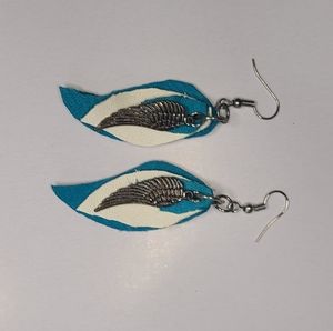Leather earings